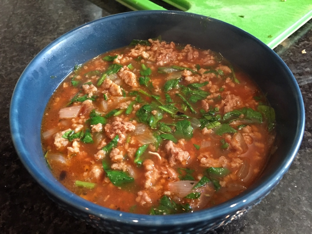 Sausage and Spinach Soup