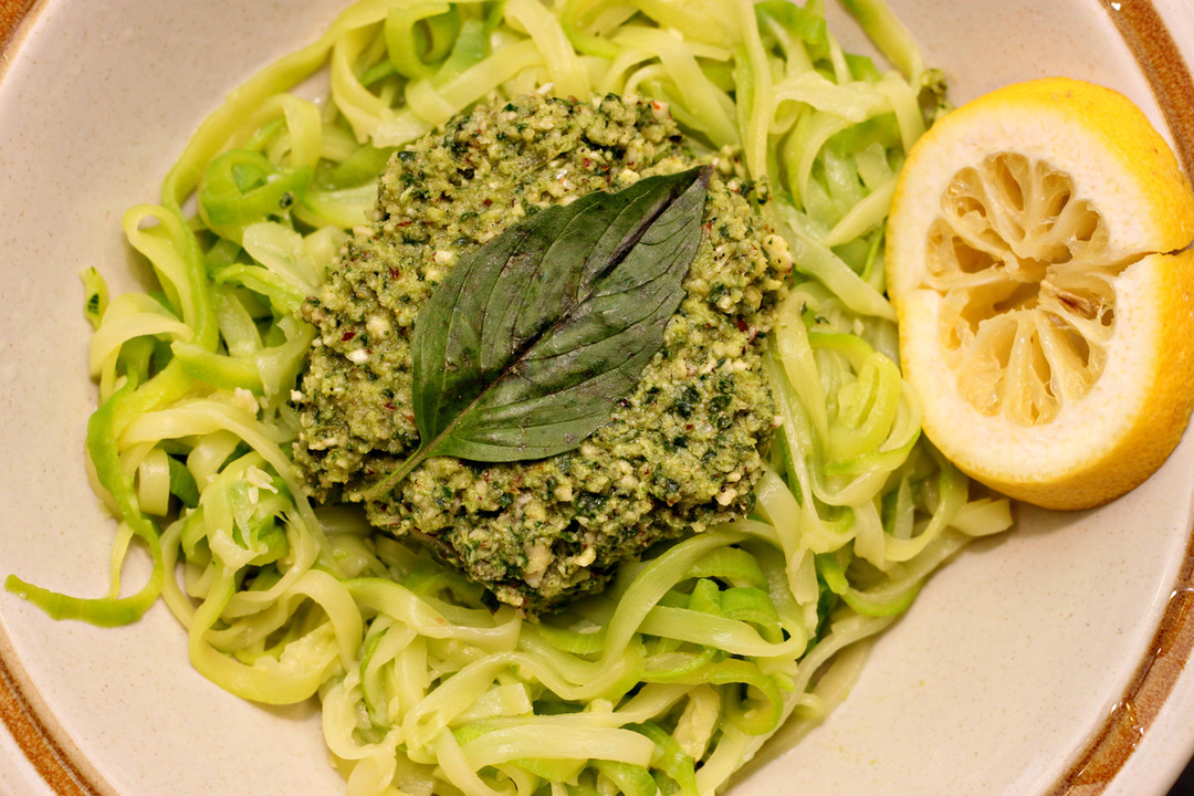 Zoodles with Pesto