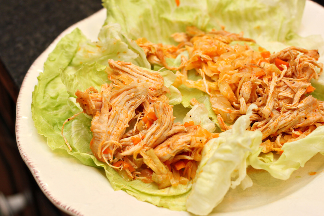 Buffalo Chicken Slaw Wraps