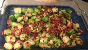 Bacon Seared Brussels Sprouts
