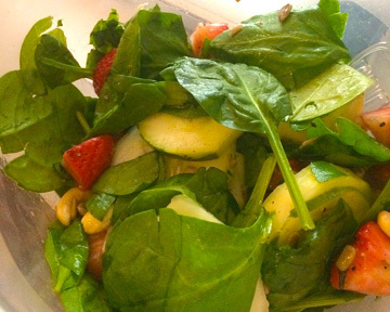 Chicken Strawberry Spinach Salad