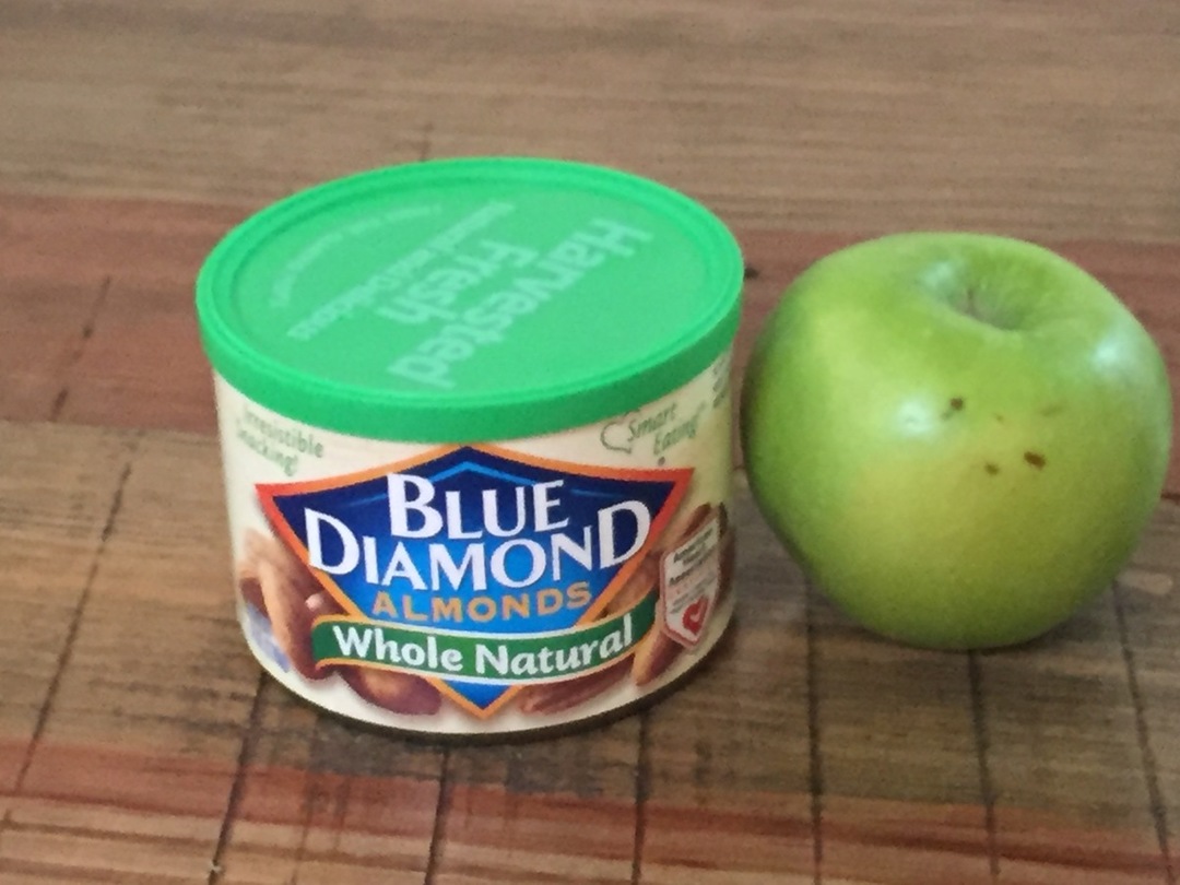 Almond and apple snack