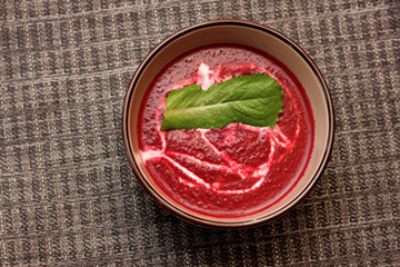 Beet and Mushroom Soup